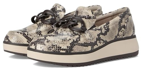 Clarks Women's Zylah May Loafer, Snake Print Synthetic, 37 EU