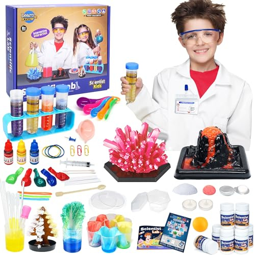 Kit Científico STEM Para Niños - 56 Experimentos De Laboratorio Científico Para Adolescentes A partir de 8 Años, Proyectos De Química, Actividades Educativas, Juguetes Para Niños, Regalos De