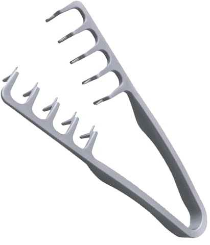 Pettine per frangia, pettine a denti larghi per capelli ricci, strumento per volumizzare le radici che copre la frangia, 22,5x10,5x2,4 cm, facile da usare, portatile per parrucchiere per uomini e