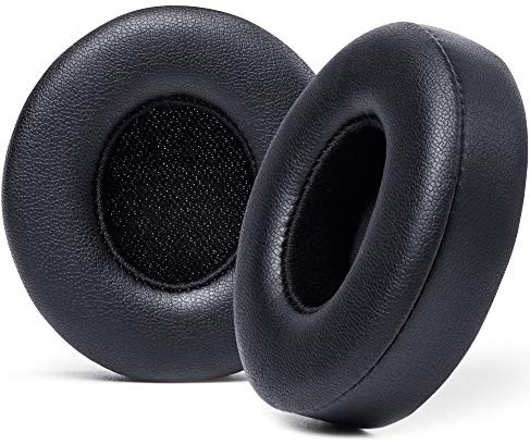 WC Extra Thick Replacement Earpads for Beats Solo 2 & 3 by Wicked Cushions - Ear Pads for Beats Solo 2 & 3 Wireless ON-Ear Headphones - Soft Leather, Luxury Memory Foam, Strong Adhesive | Black