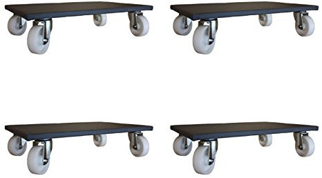 4 Stück Möbelroller 400x600 mm Allzweckroller Transportroller Rollbrett 500 kg