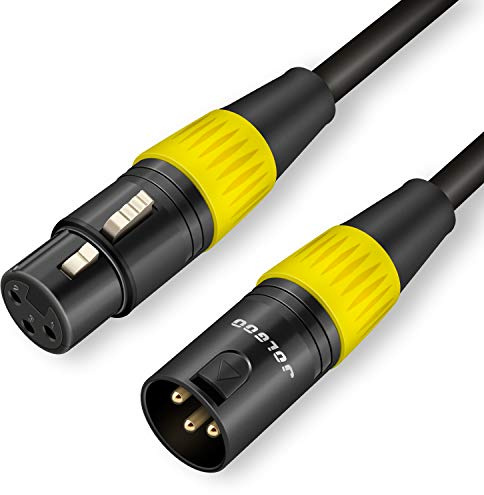 JOLGOO XLR Cable, XLR Male to XLR Female Balanced 3 PIN XLR Microphone Cable, 1 Meter / 1m