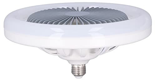 Sorandy Ventilador de techo con iluminación, ventilador de techo plano, E27, 30 W, 3 marchas, ajustable, silencioso, montaje empotrado, moderno ventilador de techo para habitación infantil, dormitorio