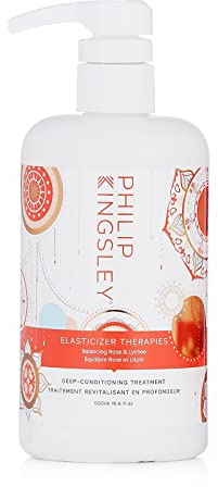 Philip Kingsley Rose & Lychee Deep-Conditioning Elasticizer 500ml in a Practical Pump Dispenser