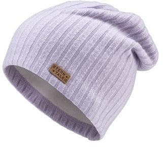 Sterntaler Beanie gerippt Mädchen - Baby und Kinder Mütze gefüttert mit Baumwollfleece - Übergangsmütze - blasslila, 51