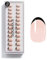 DOONAILS – Press On Nails 30er Set Black French abgerundete Form Creme/Schwarz– Nägel zum Aufkleben Full Cover in Salonqualität – Fake nails soft gel Short – Natürliches & angenehmes Tragegefühl