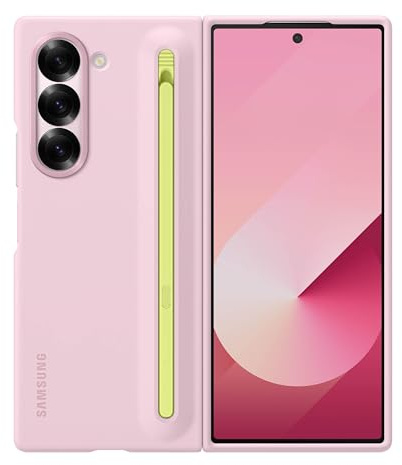 Samsung Galaxy Z Fold6 S Pen Phone Case, Protective Cover with Built-in S Pen Holder Slot, Click to Release, US Version, EF-OF95PCPEGUS, Pink