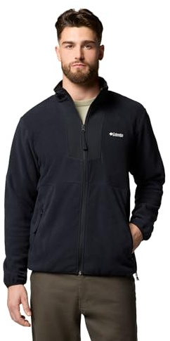 Columbia Mens Sequoia Grove Full Zip Fleece Jacket, Black, Medium