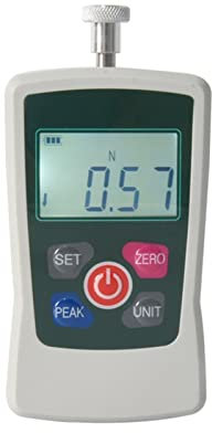 Medidor de fuerza digital AMF-2 0.2KG Medidor de fuerza digital en lugar de 2N Medidor de fuerza analógico Pantalla LCD Dinamómetro de agarre manual para laboratorios escolares de enseñanza