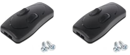 JDIEOQA 2 pezzi Lampada Doppio Interruttore di Controllo CE Lampada Da Tavolo Interruttori A Pulsante Bidirezionali