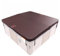 CANADIAN SPA CO. Isolierabdeckung Deluxe, 208 x 208 cm, Braun, 10 cm dick, Poolabdeckung eckig, Abdeckung für Whirlpool wasserdicht und UV-beständig, Whirlpool Zubehör