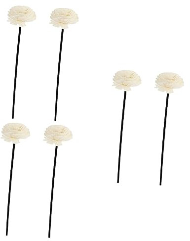 ABOOFAN 6 Piezas Palo de aromaterapia difusor de Aceite Esencial difusores de Aceite perfumado para el hogar difusor de Aroma Palos de Mimbre Flor PE Palos de Aroma con Flor Fragancia Rota