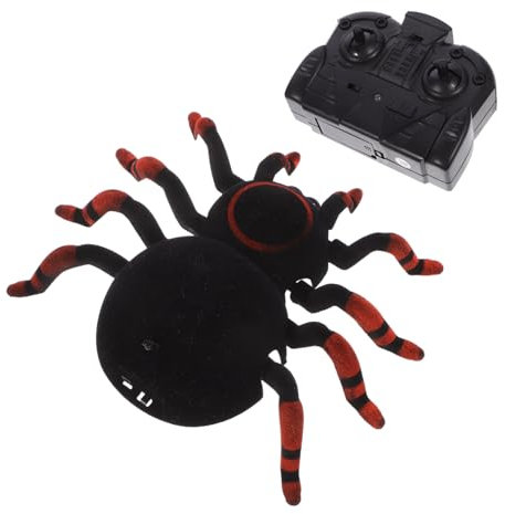 ibasenice Araignée Télécommandée Effrayante Jouet De Simulation Murale Noir pour Adultes