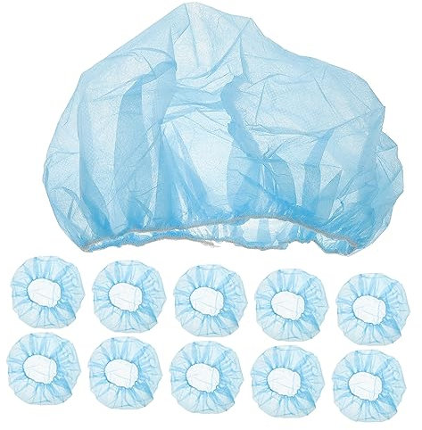COSMEVIVI 100stücke Wiederverwendbar Vliesstoff- Atmungsaktive Haarnetze Für Anwendungen Und Werkstätten Verstellbar Und