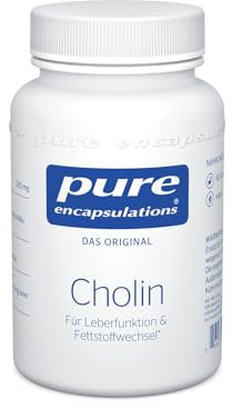 Pure Encapsulations Cholin - Für Leberfunktion & Fettstoffwechsel - 60 vegane Kapseln
