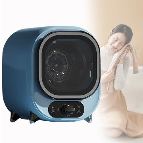 Spdazzleburst Petit sèche-Linge, sèche-Linge Compact et Mini, sèche-Linge à Condensation, sèche-Linge à évacuation, capacité de 0,8 kg, pour Une Utilisation sur comptoir ou fixée au Mur,Blue