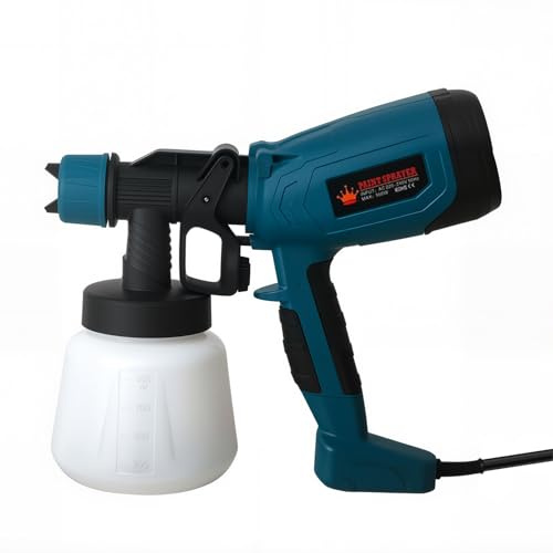 Sistema de pulverización de pintura, pulverizador eléctrico de pintura con depósito de 900 ml, pistola de pintura con 3 boquillas y 3 patrones de pulverización, pistola pulverizadora de pintura para m