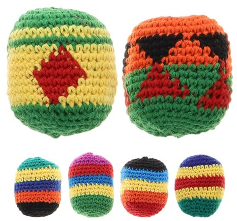 Gatuida 6 Piezas Bolas Malabares de Crochet para Niñas Suaves Sacos de Tejidos Mano Interactivo para Lanzar y Malabares Duradero y Divertido