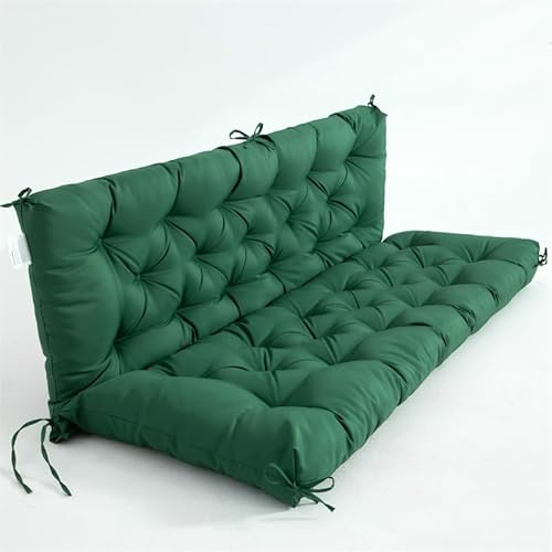 EBETA Cuscino per panca da giardino Cuscino seduta e schienale da esterno per panca panchina altalena da giardino (Verde, 120 x 50 x 50 cm)