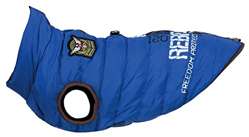 Trixie Umhang mit Geschirr Saint-Malo, S, 36 cm, Blau, Hund