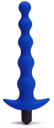 Ann Summers Silicone Vibrating Anal Beads with Removable Bullet Blue
