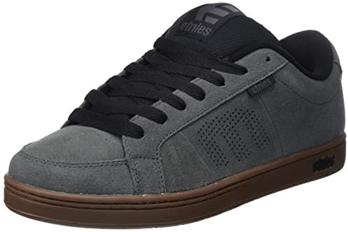 Etnies Kingpin – Klassischer Skate-Heritage-Fashion-Stil mit angesagtem, verstärkte Cupsole, Alltagssneaker - Größe 43 - Farbe Grey/Black/Gum