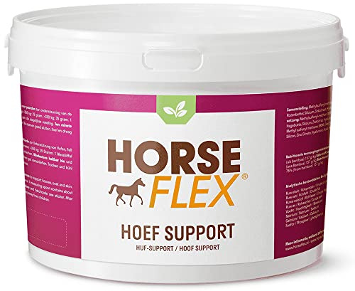 HORSE FLEX hovstöd pulver för hästar för att stödja hovar, päls och hud – 1000 gram