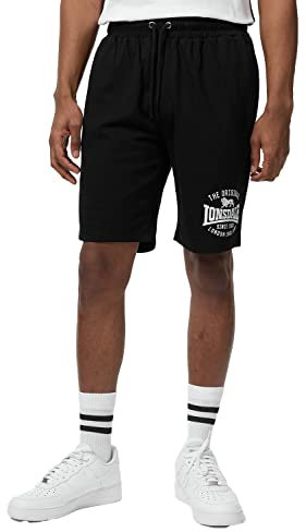 Lonsdale Herren Shorts Normale Passform TRAPRAIN Black/White 3XL 117437