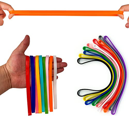 Moreik Elastici Ufficio, Grandi, Grossi, Larghi, Grandi, Robusti, Gomma Larghi, Elastico Largo (10 Pezzi)