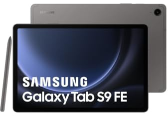 Samsung Galaxy Tab S9 FE, Tablette 10.9'', 5G, 128Go, S Pen inclus, Batterie longue durée, Certification IP68, Anthracite, Entreprise Edition, Version FR