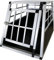 Gegaden Hundebox Transportbox Hundetransportbox |L 69 x B 54 x H 50 cm| Alu Reisebox Gitterbox Box