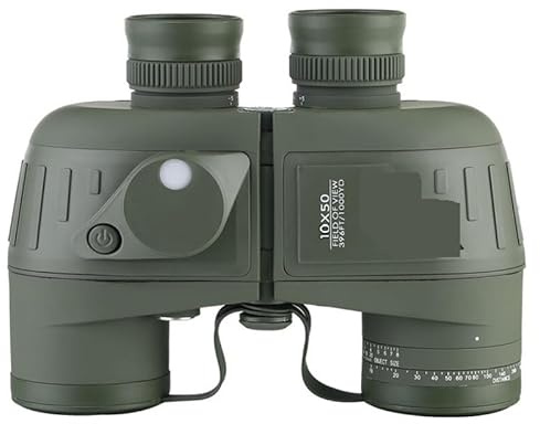 Night Vision Goggles, 10x50 LLL Night Vision Stabilized Avståndsmätare Teleskop Kompass Militär Kikare,for Bird Watching Outdoor Sports Travel Camping(Groen)