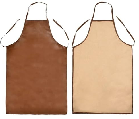 Grembiule da saldatura resistente da 100 cm - Attrezzatura protettiva dal calore per lavori di fabbro, barbecue, grigliate e cucina