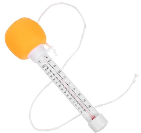 JOINPAYA Thermomètre Flottant pour Piscine et Spa Bébé – Thermomètre D’Eau Étanche Orange – Lecture Facile – Accessoire Piscine pour Bain -Né – Indicateur Température Précis