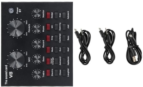 Alipis Table de Mixage DJ 800 Microphone Condensateur Cardioïde USB pour Streaming Mobile et Enregistrement, Effets Sonores Multiples, Réduction de Bruit Intelligente, Contrôle du Volume