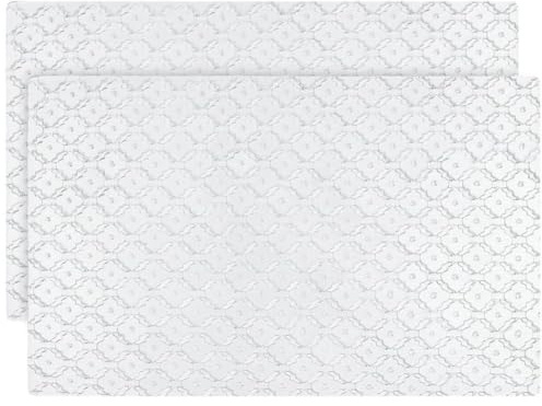 Elyyapt 2 PCS Sink Mat Non-Slip Kitchen Sink Protector Mat PVC Sinks Protect Mats Cut to Size Draining Mat for Ceramic Stainless Steel Sinks, Bottom of Kitchen Countertop, Clear, 40 x 30 cm