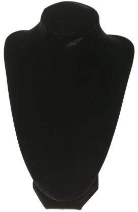 ESPOSITORE COLLO NERO VELLUTO PORTA COLLANE BIGIOTTERIA COLLANINE
