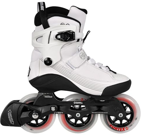 Powerslide Swell Stellar Jr. 100 Kids Inline Skates (White - 5-6 UK)