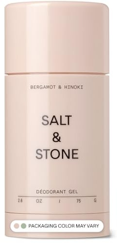 Salt & Stone SALT & STONE Natürliches Deo Gel für empfindliche Haut für Frauen und Männer – Bergamotte & Hinoki | Ohne Aluminium und Backpulver für empfindliche Haut | Parabenfrei, S