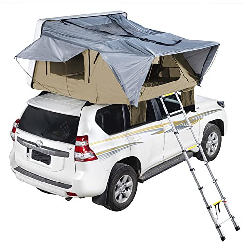 Outdoor-Campingzelt, 4 großes Raum-Auto-Dachzelt, Outdoor-Auto-Top-Zelt, Sport-Outdoor-Zelte, Hartschalen-Dachzelt, 3–4 Personen