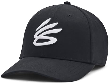 Under Armour Casquette de baseball UA Curry Snapback pour homme, noir/blanc, Taille unique
