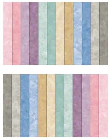 Pilyero 12 Colores en 24 Piezas Papel Scrapbooking, Papel Decoupage, Scrapbooking Materiales, Doble Cara, Patrón Bohemio, Adecuado para Hacer Revistas, Álbum de Recortes, Fondo de Álbum, 15*15cm