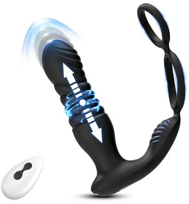 AMOZICI Estimulador prostata juguetes sexuales con10x10 Modos Consoladores.. para hombre con vibración plug anal vibradorador estimulador de próstata hombre Vibrador Sexo Anal