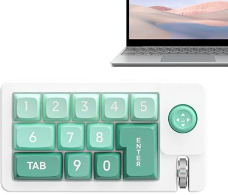 Tastiera programmabile | Mini tastiera portatile gamig con joystick | -Tastiera gamig con mano da 14 cm | Design ergonomico RGB in ABS per progettazione grafica e configurazioni di trading