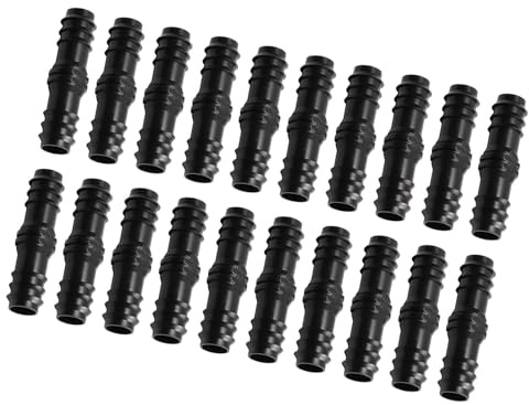 perfk Adaptador de tubería de Agua (20 Unidades), Conector Recto, versátil y Resistente, Kit de 16 PE, Accesorio de tubería para riego de invernaderos,