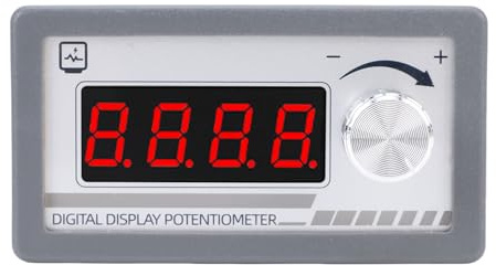 Potentiomètre à Affichage Numérique 10K, Potentiomètre Programmable avec Affichage à 4 Chiffres, Résistance de Précision en Boîtier ABS Industriel pour Onduleur de Contrôleur de