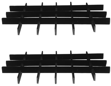 HEALSOPTHY Bande de Doublure de Séparation Anti-usure Réglable en Éponge Noire avec Compartiments Multiples pour Bijoux, pour Voyage et Usage Tiroir