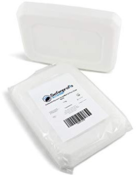 Glycerinseife Rohseife Seifenbasis - Transparent/Weiß (SLS-Frei) (2kg Weiß)