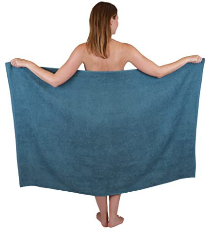 Betz Maxi Duschtuch XXL Badetuch Größe 100x150cm Berlin Farbe taubenblau - Berlin