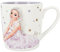 Depesche 12372 TOPModel Ballet - Tasse in mattem Weiß mit Model-Motiv, Aufschrift und Sternen, Trinkbecher mit Henkel aus Porzellan, Füllmenge: ca. 250 ml